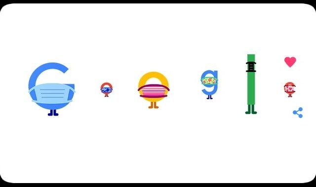 Φορέστε μάσκα, Σώστε ζωές: Το μήνυμα της Google με doodle για τον κορονοϊό