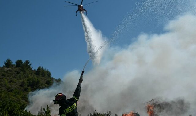 Νέα φωτιά στη Νεμέα – Ξέφυγε από την χωματερή και εξαπλώθηκε σε δασική έκταση