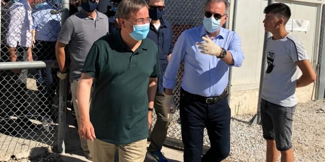 Λέσβος: Με τη δεύτερη η επίσκεψη Κουμουτσάκου – Λάσετ στη “ζούγκλα”