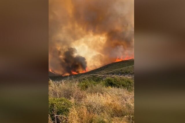 Φωτιά στη Μάνη: Λίγο καλύτερη εικόνα – Εκκένωση 5 οικισμών