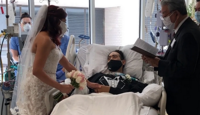 Ασθενής με κορονοϊό παντρεύεται στο νοσοκομείο που τον έσωσε