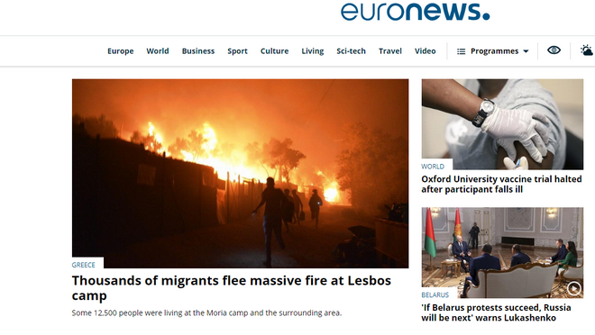 Η Λευκορωσία απαγόρευσε τη μετάδοση του Euronews
