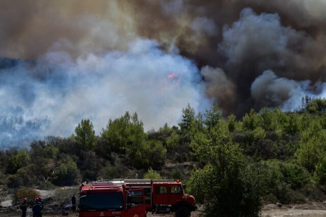 Φωτιά στην περιοχή Αγράμπελα των Καλαβρύτων