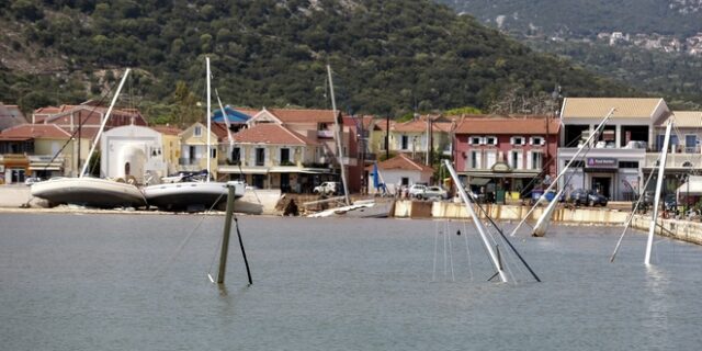 Κεφαλονιά: Πάνω από 40 σκάφη βύθισε ο “Ιανός”