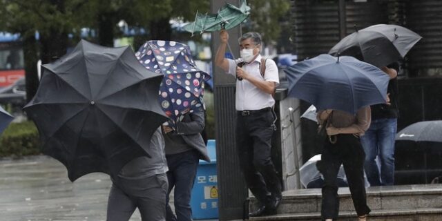 Νότια Κορέα: Τουλάχιστον ένας νεκρός από το πέρασμα ισχυρού τυφώνα
