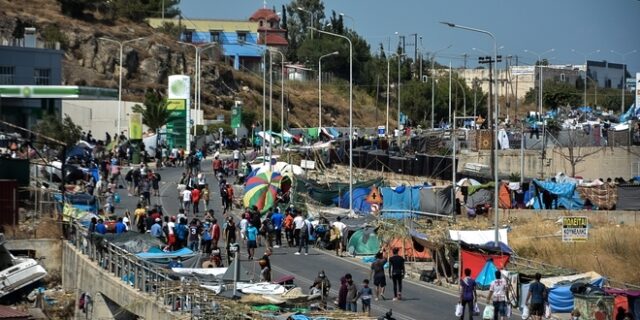 Λέσβος: Επεισόδια και πετροπόλεμος