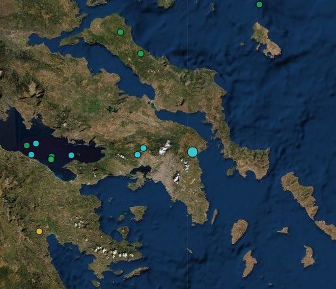 Σεισμός αισθητός στην Αττική – Το επίκεντρο στη Ραφήνα