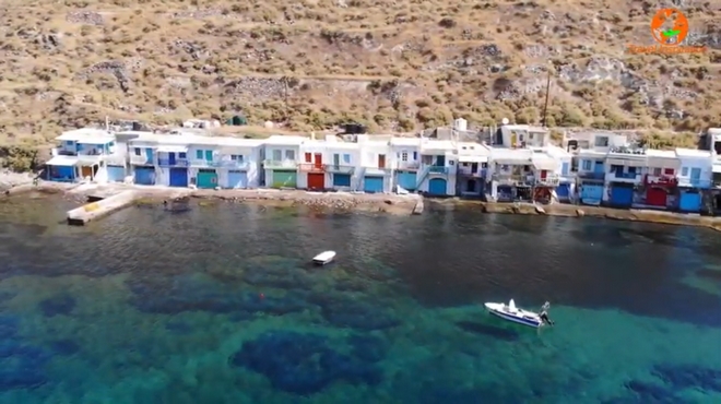 Βίντεο drone: Τα χρωματιστά σύρματα στο νησί της Αφροδίτης