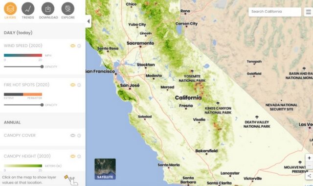 Καλιφόρνια: Startup χαρτογράφησε κάθε δέντρο για την πρόληψη πυρκαγιών