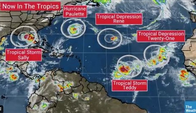 ΗΠΑ – Τυφώνες: Ξεμένουν από ονόματα και στρέφονται στο ελληνικό αλφάβητο