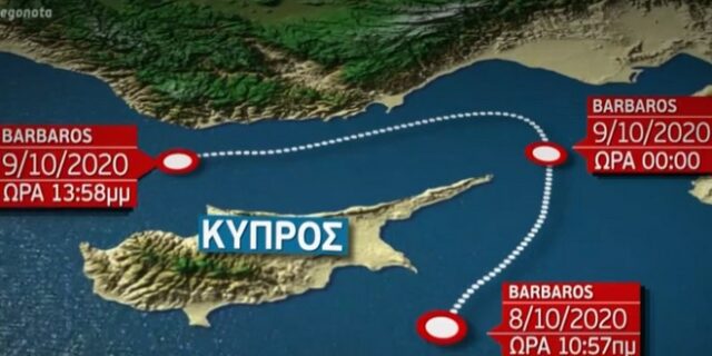 Νέα τουρκική Navtex για έρευνες του Μπαρμπαρός στην κυπριακή ΑΟΖ