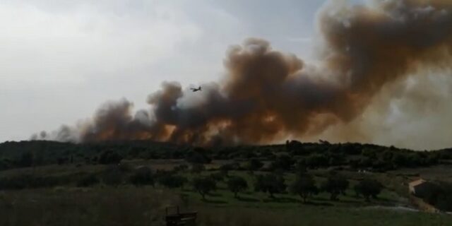 Ανεξέλεγκτη φωτιά στη Ζάκυνθο