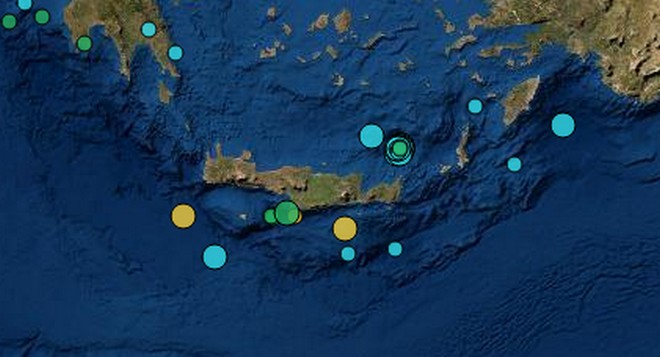 Αλλεπάλληλοι σεισμοί στην Κρήτη