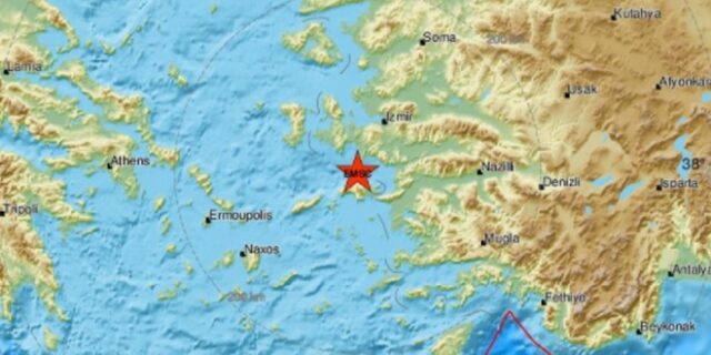 Ισχυρός σεισμός ανοιχτά της Σάμου – Αισθητός σε όλη την Ελλάδα