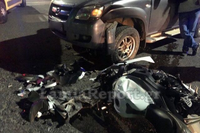Λαμία: Τροχαίο στο κέντρο της πόλης – Τραυματίστηκε μοτοσυκλετιστής