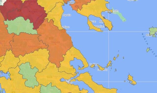Κορονοϊός: Ο νέος χάρτης υγειονομικής ασφάλειας – Στο “κόκκινο” Σέρρες και Ιωάννινα