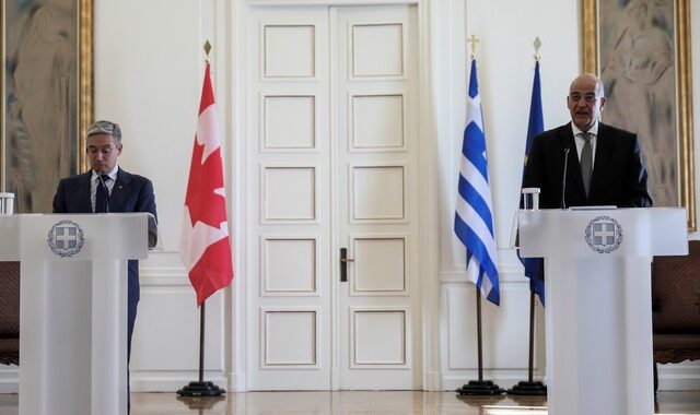 Συνάντηση Δένδια με Καναδό ΥΠΕΞ: “Δεν γίνονται διερευνητικές με το Oruc Reis εντός υφαλοκρηπίδας”
