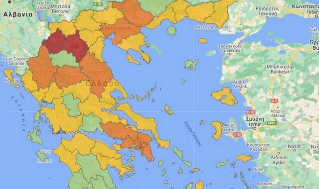 Κορονοϊός: Ο νέος χάρτης υγειονομικής ασφάλειας – Ποιες περιοχές αλλάζουν επίπεδο συναγερμού