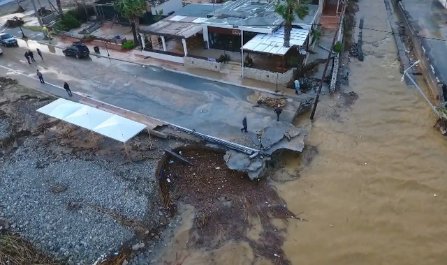 Κρήτη: Βίντεο drone αποτυπώνει το μέγεθος της καταστροφής από την κακοκαιρία