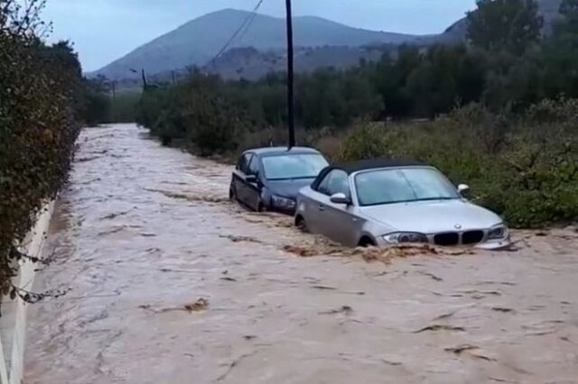 Κρήτη: “Πνίγηκε” ο πρώην δήμος Καστελλίου από τις βροχές