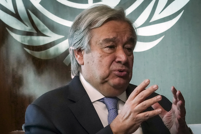 ΟΗΕ: Ο Γκουτέρες ζητά να συναντηθεί με Ζελένσκι και Πούτιν