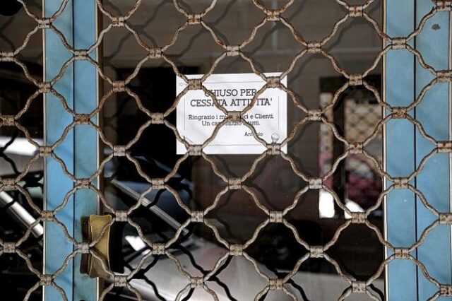Ιταλία: Εκατοντάδες χιλιάδες λουκέτα σε ιταλικές επιχειρήσεις λόγω κορονοϊού