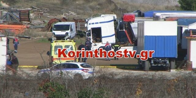 Τραγωδία στην Κορίνθια: Νεκρός 35χρονος οδηγός φορτηγού από ηλεκτροπληξία