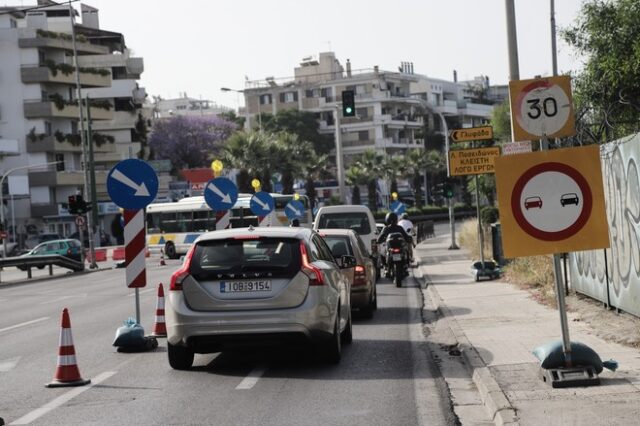 Κυκλοφοριακές ρυθμίσεις από σήμερα στη λεωφόρο Ποσειδώνος