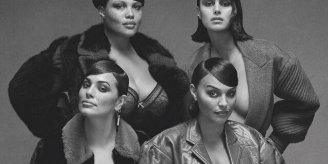 Vogue Italia: Τέσσερα iconic μοντέλα με καμπύλες φωτογραφίζονται μαζί σε μια ιστορική στιγμή για τη μόδα