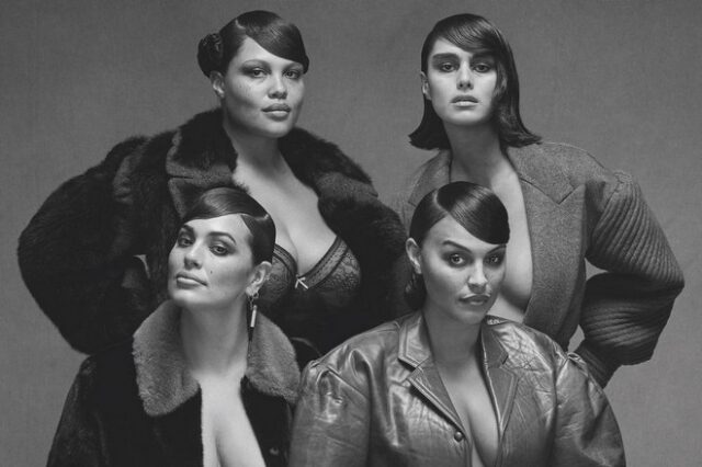 Vogue Italia: Τέσσερα iconic μοντέλα με καμπύλες φωτογραφίζονται μαζί σε μια ιστορική στιγμή για τη μόδα