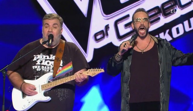 The Voice: Μουζουράκης και Σταρόβας ξεσήκωσαν το πλατό με το ανατρεπτικό τους show