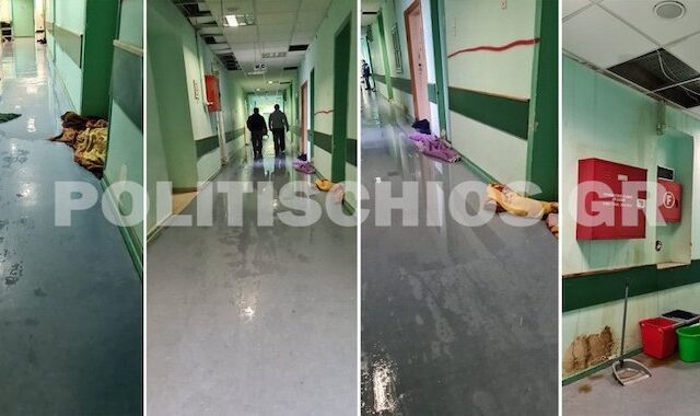 Πλημμύρισαν οι θάλαμοι κορονοϊού στο νοσοκομείο Χίου – Χρειάστηκε μεταφορά ασθενών