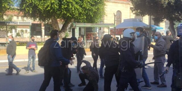 Άγρια καταστολή στο κέντρο των Χανίων στην επέτειο της δολοφονίας Γρηγορόπουλου