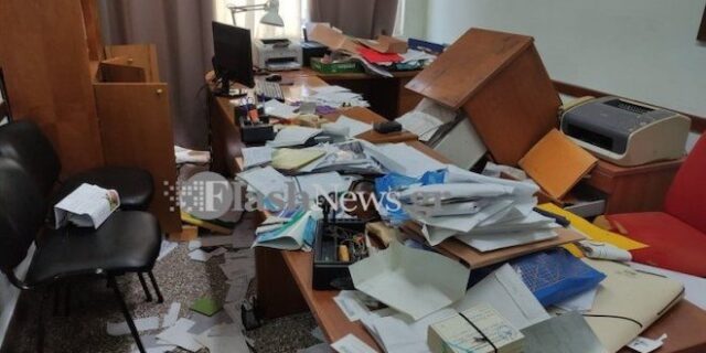 Χανιά: Καταστροφές στο Εργατικό Κέντρο της πόλης προκάλεσαν άγνωστοι
