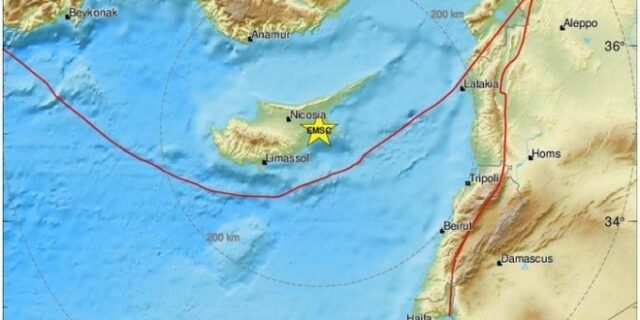 Σεισμός 5,4 Ρίχτερ στην Κύπρο