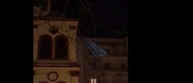 Κακοκαιρία Μήδεια: Στέγη καρφώθηκε σε Ιερό Ναό της Θεσσαλονίκης