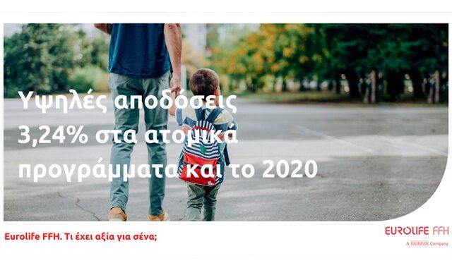 Η Eurolife FFH εξασφάλισε υψηλές αποδόσεις 3,24% στα ατομικά προγράμματα και το 2020