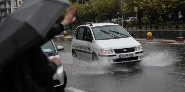 Κακοκαιρία Μήδεια: Έντονη βροχόπτωση στην Αθήνα