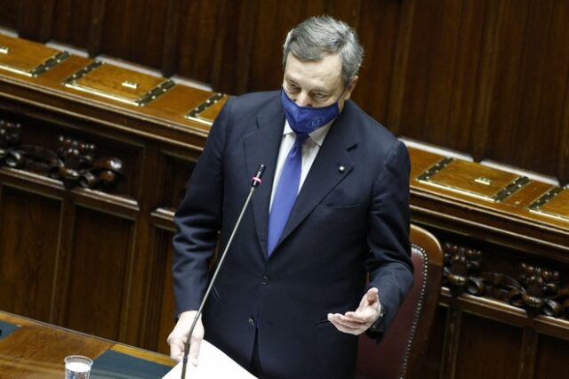 Ιταλία: Η κυβέρνηση Ντράγκι έλαβε και την ψήφο εμπιστοσύνης της βουλής