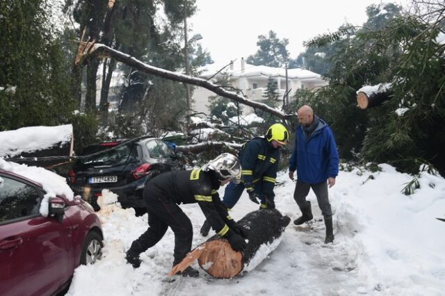 Κακοκαιρία Μήδεια: Ξεπέρασαν τις 3.200 οι κλήσεις που δέχτηκε η Πυροσβεστική