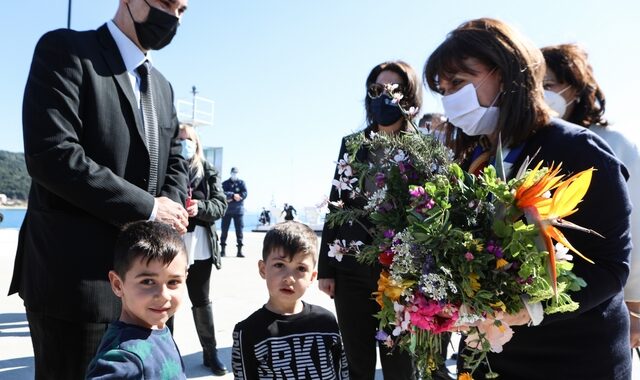 Στα Διαπόντια νησιά η Κατερίνα Σακελλαροπούλου