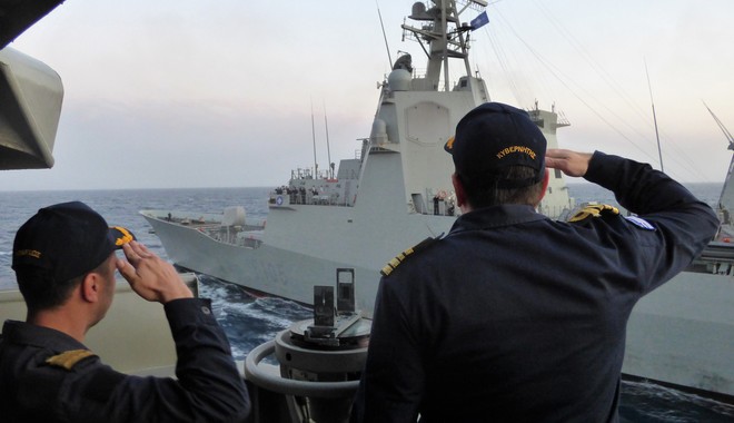 Κρήτη: Συνεκπαίδευση φρεγάτας του Πολεμικού Ναυτικού με μονάδες του ΝΑΤΟ