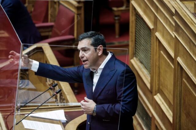 Παρέμβαση Τσίπρα: Δριμύ κατηγορώ για “Μήδεια” και ΕΡΤ και αποχώρηση ΣΥΡΙΖΑ από τη Βουλή