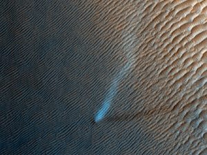 Ένας “διάβολος σκόνης” στον Άρη, στον κρατήρα Αντωνιάδη