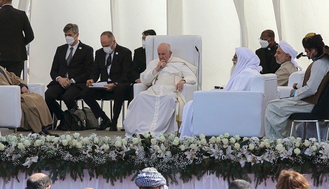 Ιστορική συνάντηση στο Ιράκ: Τι συζήτησαν πάπας Φραγκίσκος και Αγιατολάχ αλ Σιστάνι