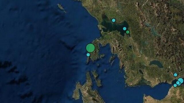 Σεισμός 4,4  Ρίχτερ νοτιοδυτικά της Λευκάδας