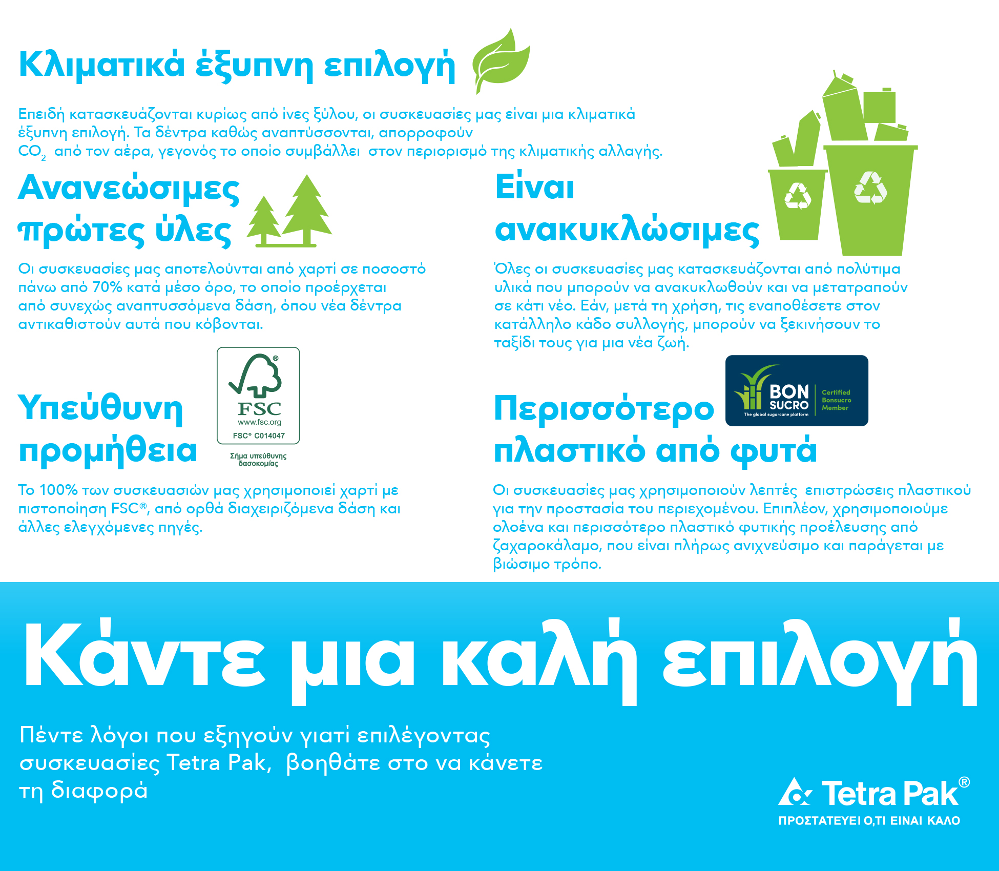 Tetra Pak: Διάλεξε χάρτινες συσκευασίες που ανακυκλώνονται και κάνε μια σωστή & βιώσιμη επιλογή για το περιβάλλον