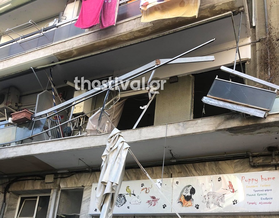 Θεσσαλονίκη: Μεγάλη έκρηξη σε διαμέρισμα – Από θαύμα γλίτωσε ηλικιωμένος
