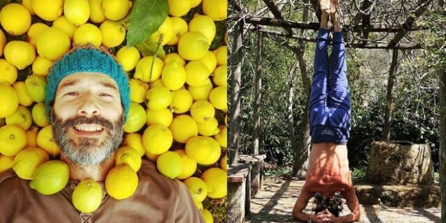 Ο Θανάσης Ευθυμιάδης μας καλεί να ανθίσουμε, ενώ κάνει shirshasana