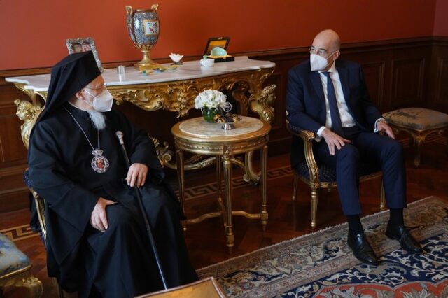 Στην Κωνσταντινούπολη ο Ν. Δένδιας-Συνάντηση με τον Οικουμενικό Πατριάρχη